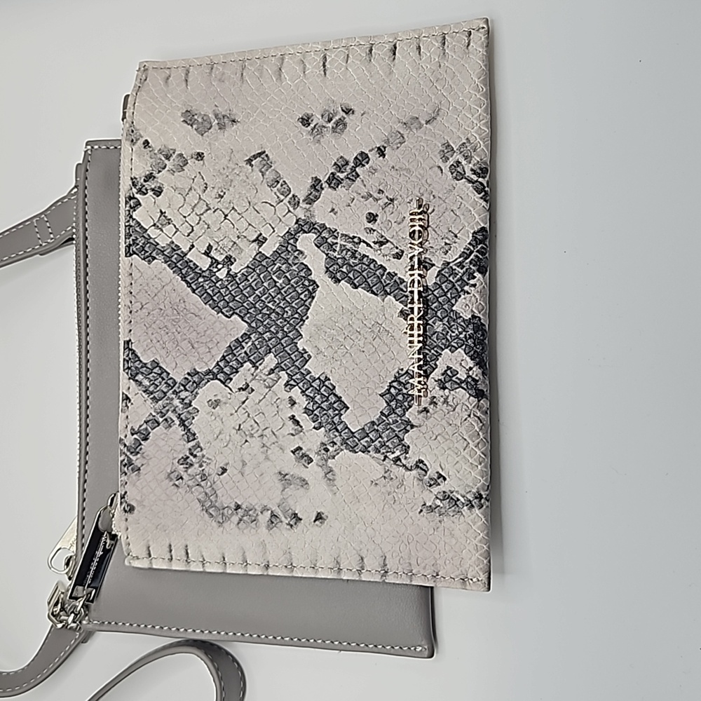 Detachable Pouch Snakeskin Crossbody Bag